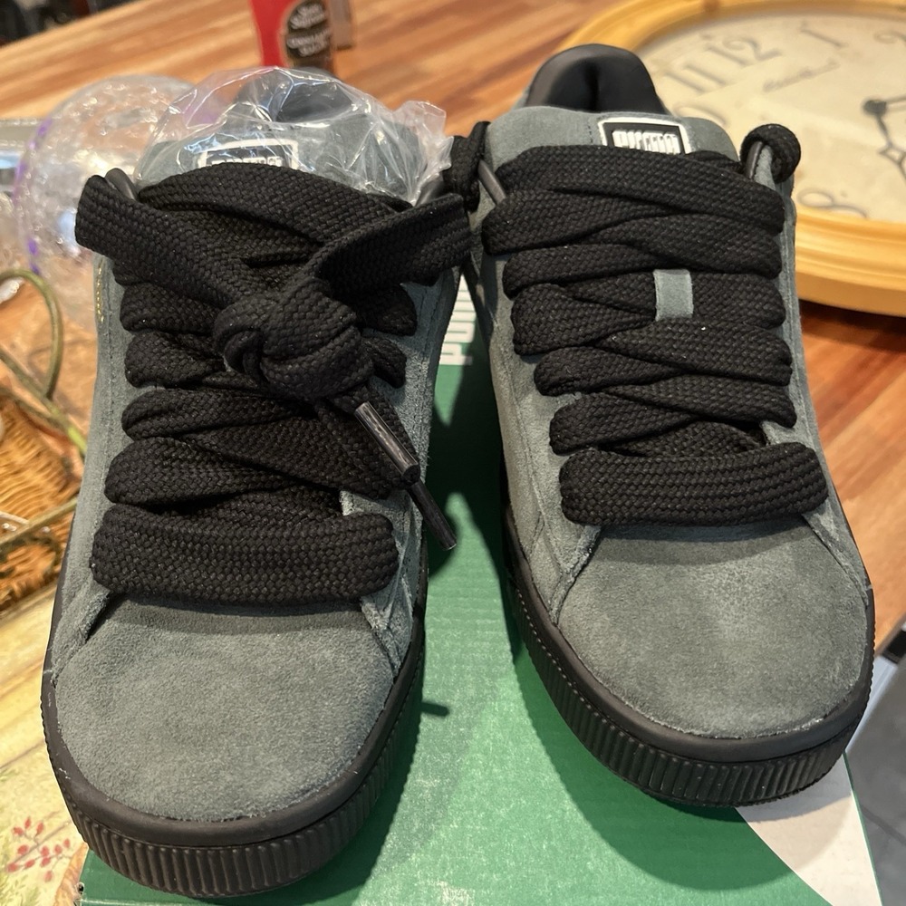 Puma Womens Suede XL Soft Gray And Black Size 7.5 - Picture 3 of 6